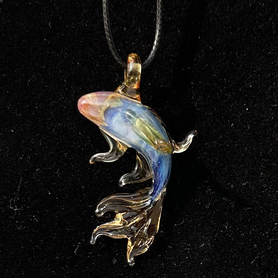 Enamel Little Koi Pendant Necklace