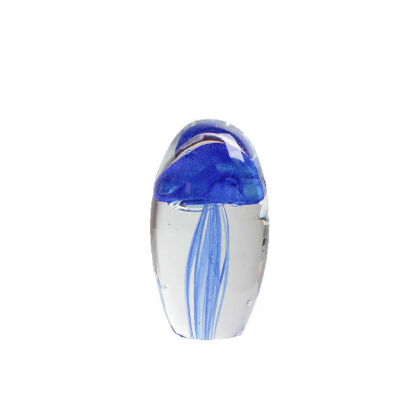 Glass Jellyfish Desktop Ornament